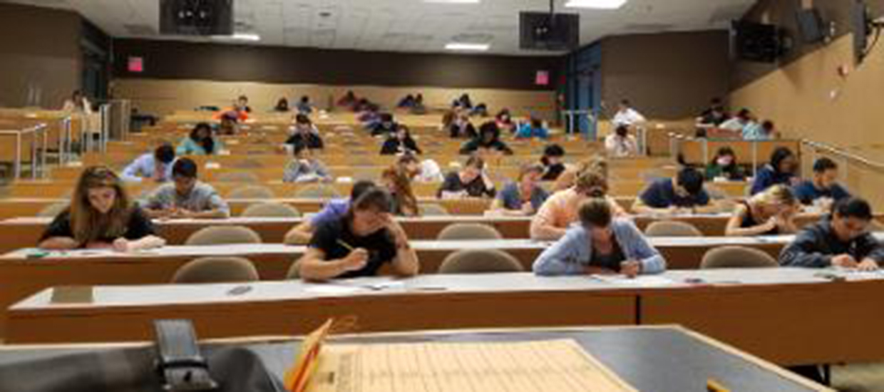 Students taking Exam